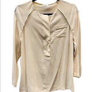 Brunello Cucinelli Beige\Natural Silk Tunic blouse like new! Non-smoking home